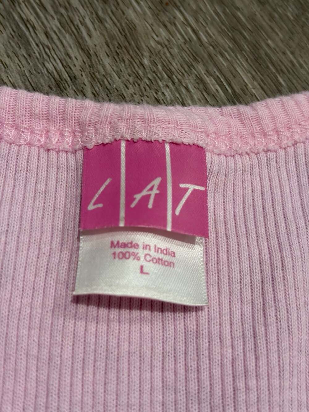LAT Clearwater Marine Aquarium Rhinestone Dolphin Ribbed Tank Top Pink Size L - Picture 10 of 12